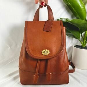 COACH Vintage 9960 Brown Daypack Leather Backpack